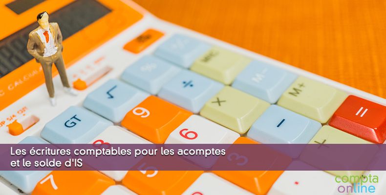 Les écritures comptables pour les acomptes et le solde d'IS