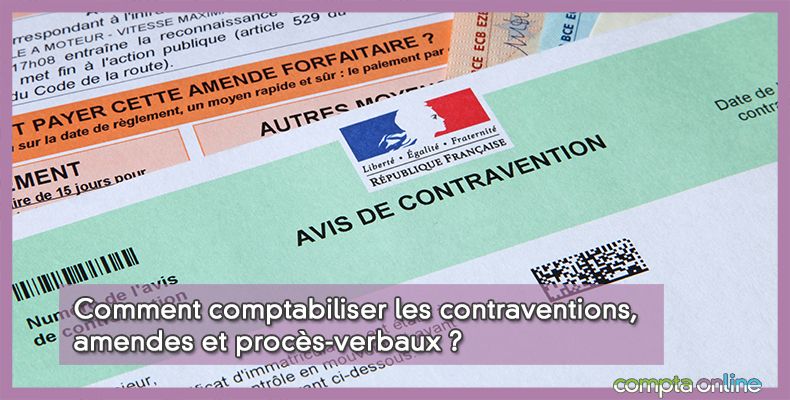 Comptabiliser les amendes