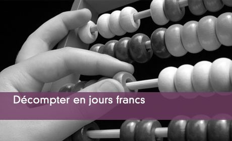 Compter les jours francs