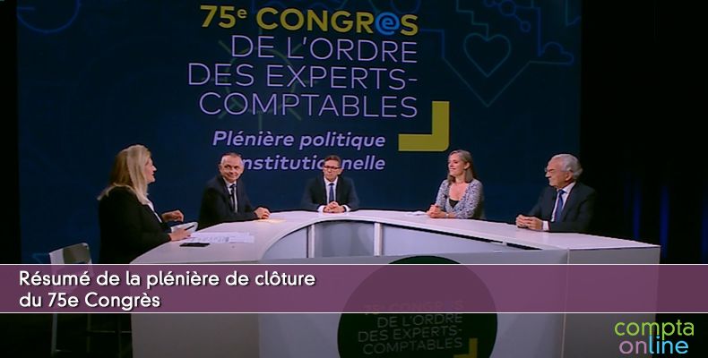 Résumé de la plénière de clôture du 75e Congrès