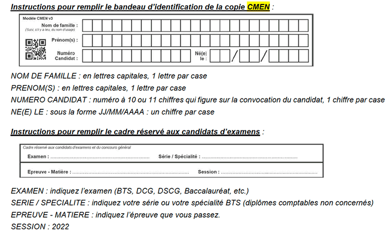 Consignes DSCG