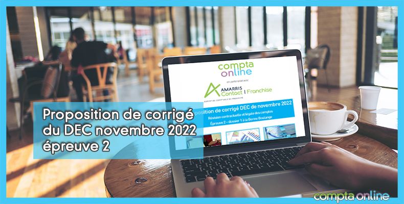 Corrigé du DEC novembre 2022