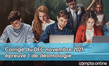 Corrig du DEC novembre 2023 preuve 1 de dontologie