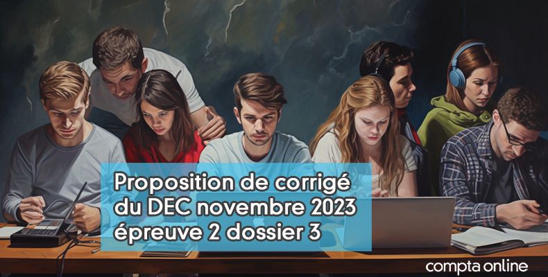 Corrigé du DEC novembre 2023