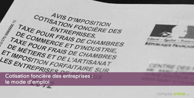 Cotisation foncière des entreprises
