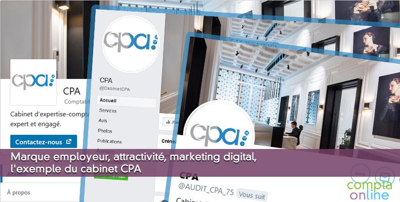 Marque employeur, attractivité, marketing digital, l'exemple du cabinet CPA