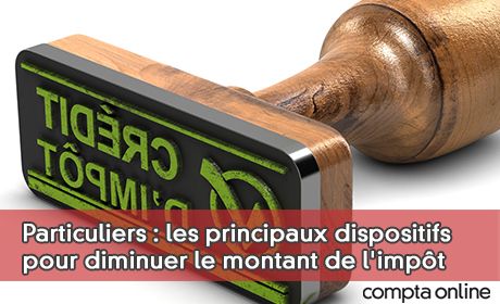 Particuliers : les principaux dispositifs pour diminuer le montant de l'impt