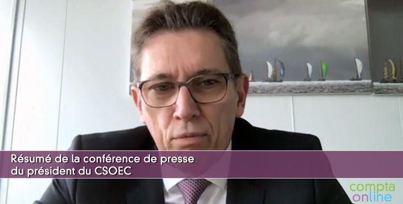 Résumé de la conférence de presse du président du CSOEC
