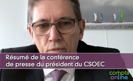 Rsum de la confrence de presse du prsident du CSOEC