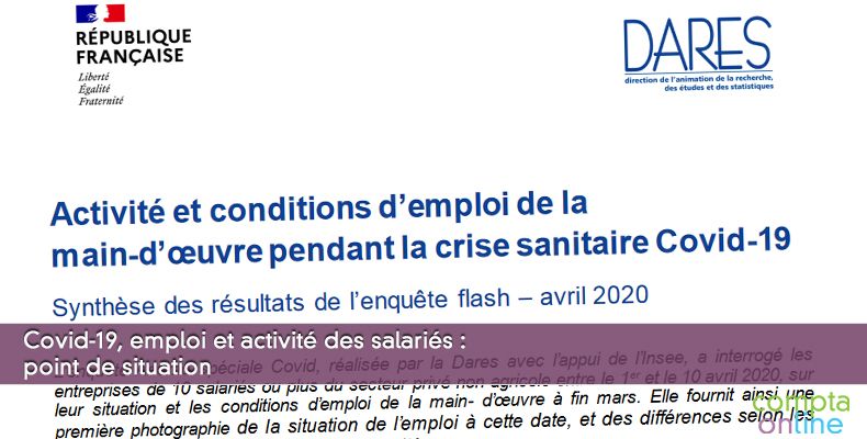 Covid-19, emploi et activit des salaris : point de situation
