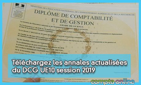 Tlchargez les annales actualises du DCG UE10 session 2019