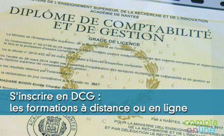 S'inscrire en DCG : les formations  distance ou en ligne