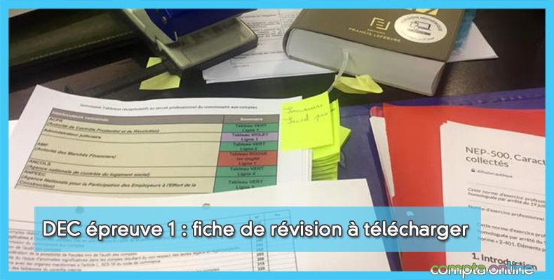 DEC preuve 1 : fiche de rvision  tlcharger