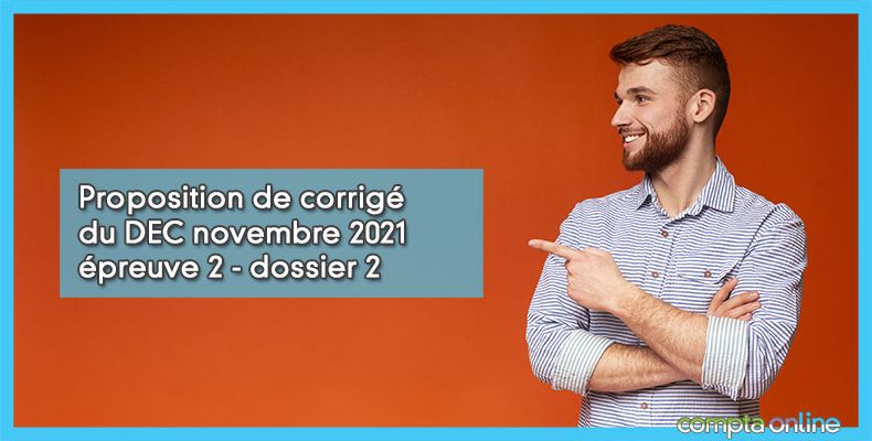 Corrigé du DEC novembre 2021