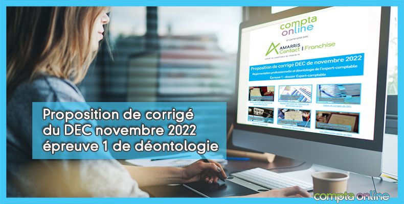 Corrigé du DEC novembre 2022