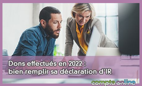 Dons effectus en 2022 : bien remplir sa dclaration d'IR