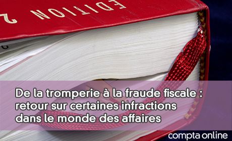 De la tromperie  la fraude fiscale : retour sur certaines infractions dans le monde des affaires