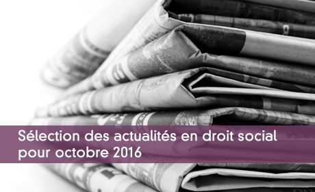 Actualité en droit social