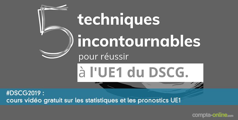 Cours vidéo gratuit sur les statistiques et les pronostics UE1 #DSCG2019
