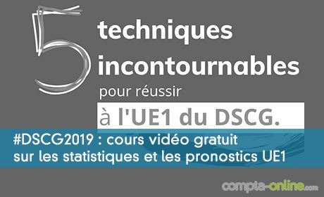 Cours vidéo gratuit sur les statistiques et les pronostics UE1 #DSCG2019