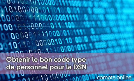Obtenir le bon code type de personnel pour la DSN