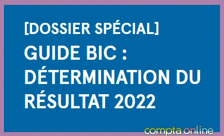 Guide BIC : détermination du résultat 2022