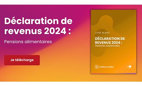 Dclaration de revenus 2024 : pensions alimentaires