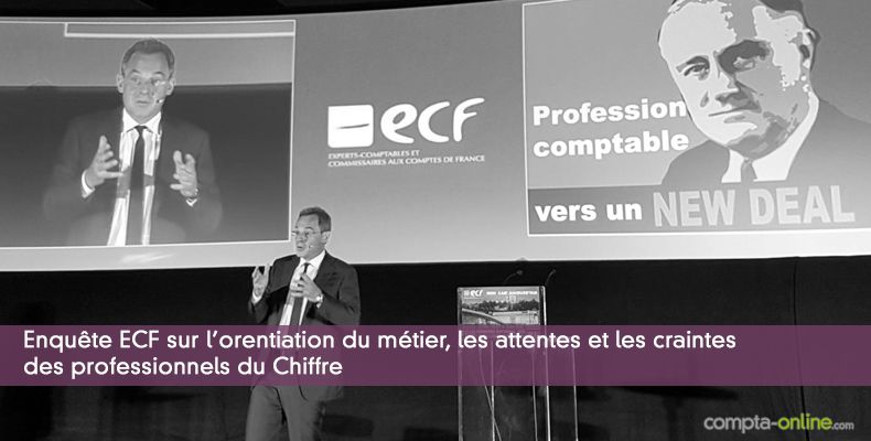 Enquête ECF sur l'orentiation du métier, les attentes et les craintes des professionnels du Chiffre