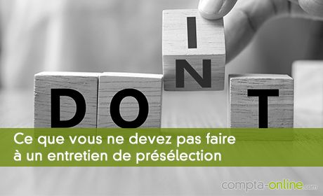 Entretien de présélection