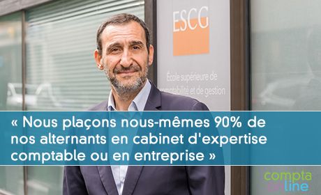 Gilles Samama :  Nous plaons nous-mmes 90% de nos alternants en cabinet d'expertise comptable ou en entreprise 