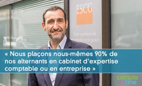 Gilles Samama : « Nous plaçons nous-mêmes 90% de nos alternants en cabinet d'expertise comptable ou en entreprise »