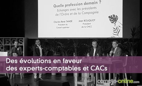 Des évolutions en faveur des experts-comptables et commissaires aux comptes