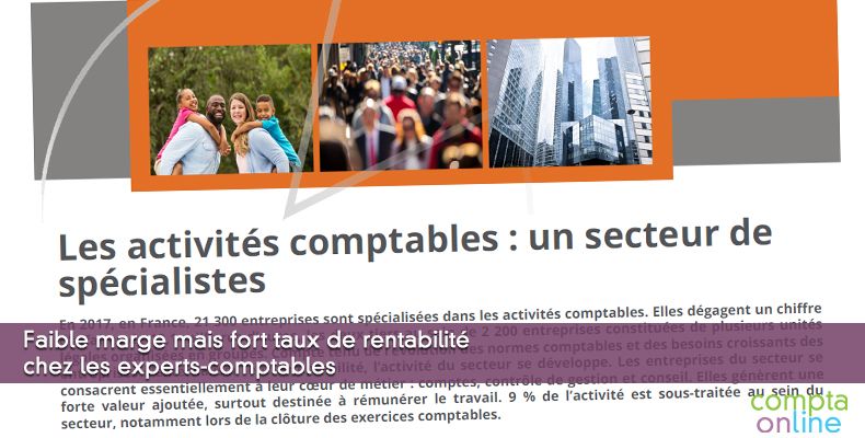 Faible marge mais fort taux de rentabilité chez les experts-comptables