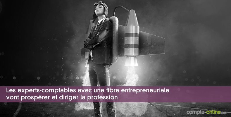 Les experts-comptables avec une fibre entrepreneuriale vont prosprer et diriger la profession