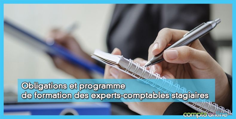Obligations et programme de formation des EC stagiaires