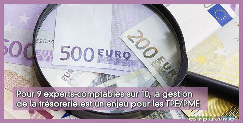 Pour 9 experts-comptables sur 10, la gestion de la trésorerie est un enjeu pour les TPE/PME