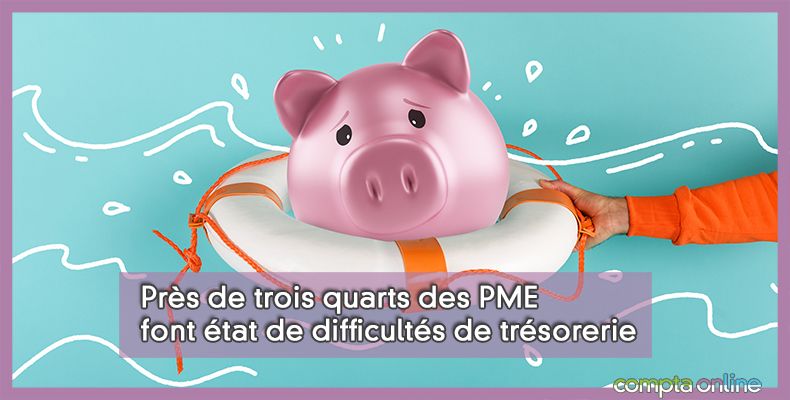 Près de trois quarts des PME font état de difficultés de trésorerie