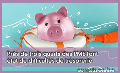 Près de trois quarts des PME font état de difficultés de trésorerie