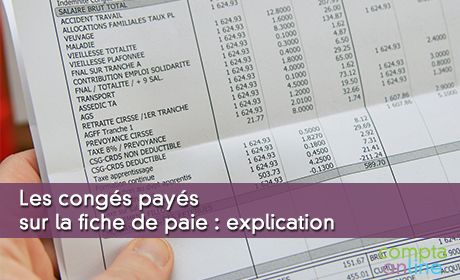 Les congs pays sur la fiche de paie : explication