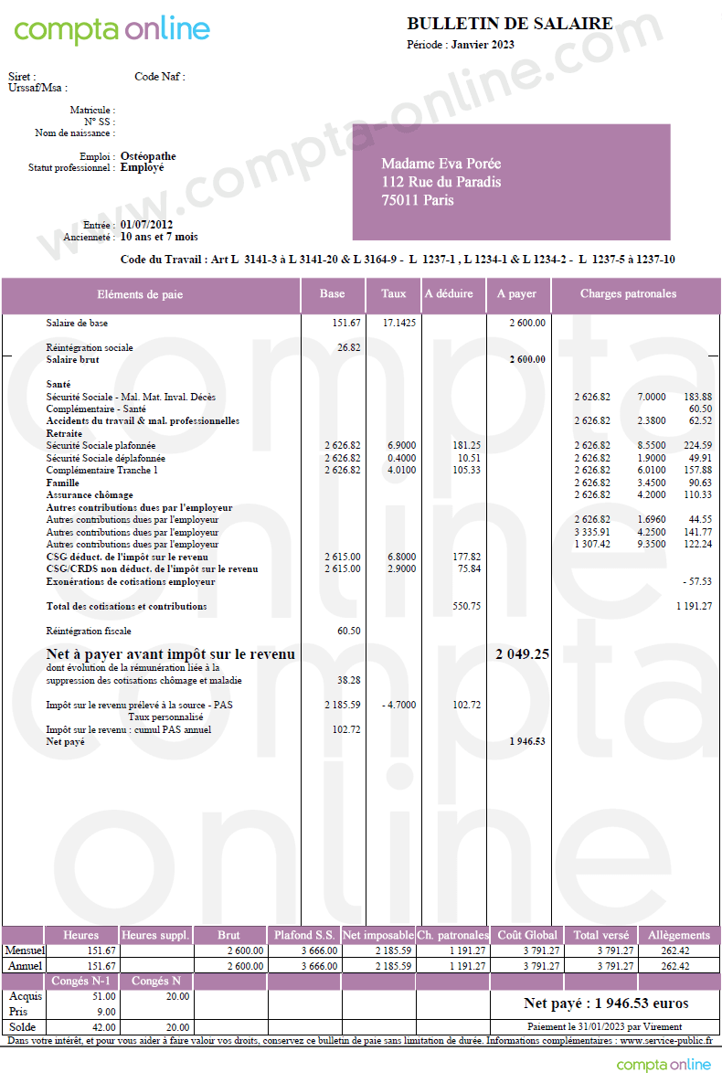 Compte La Poste Fiche De Paie vrogue.co