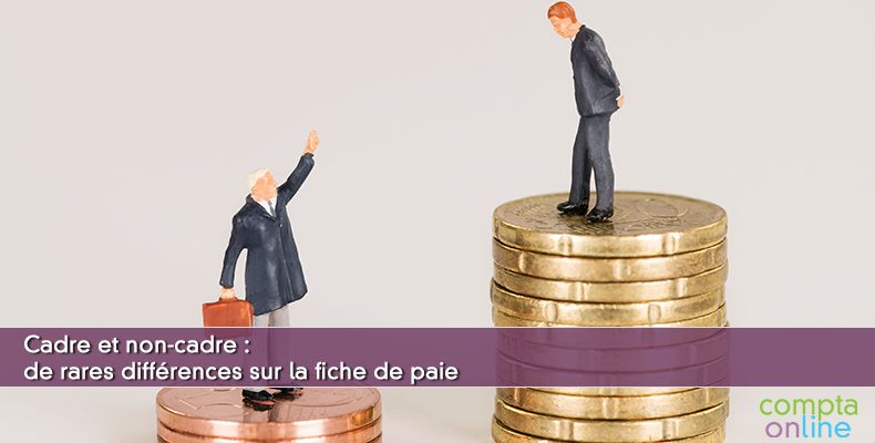 Fiche de paie cadre et non-cadre