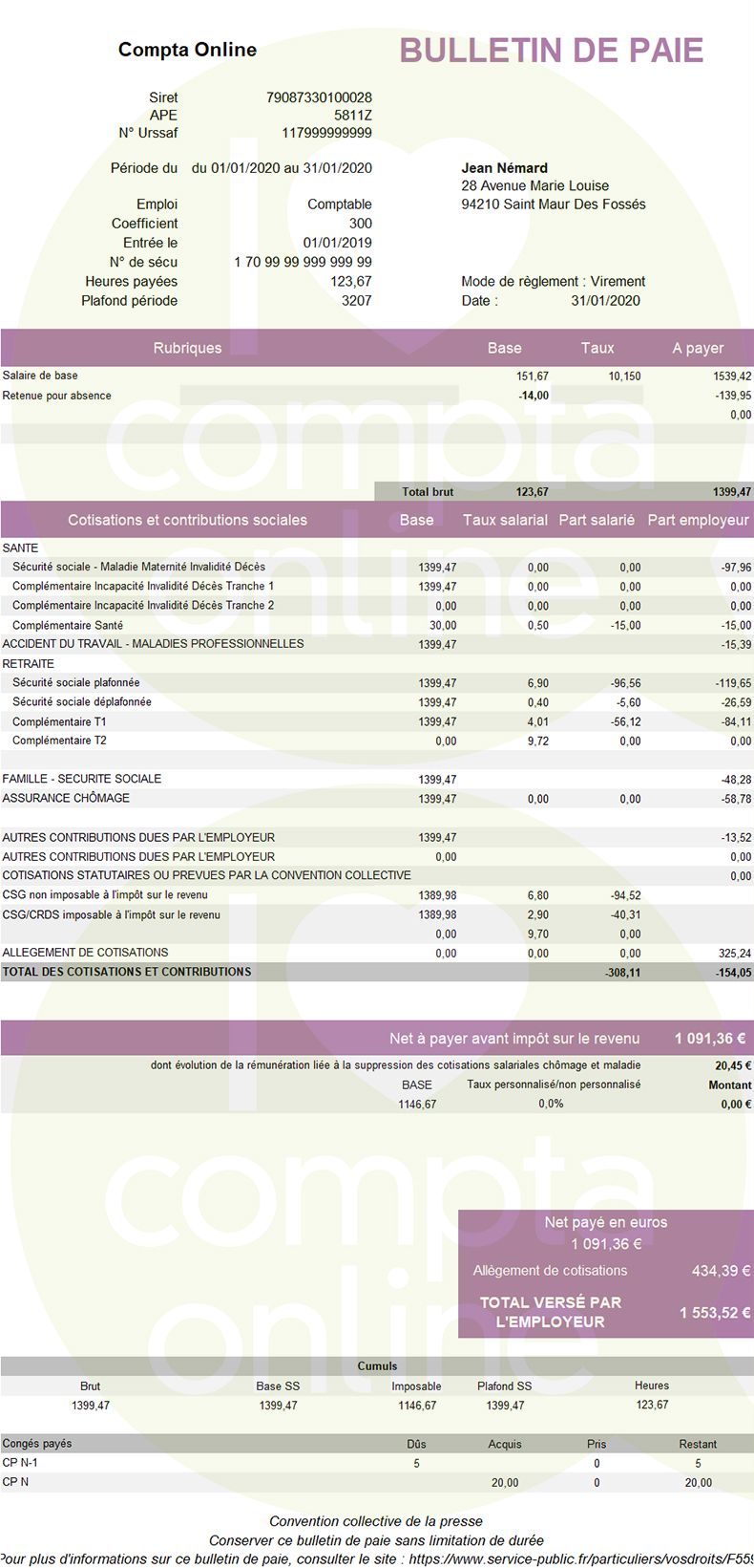 Arrêt Maladie Etam Btp Maintien De Salaire