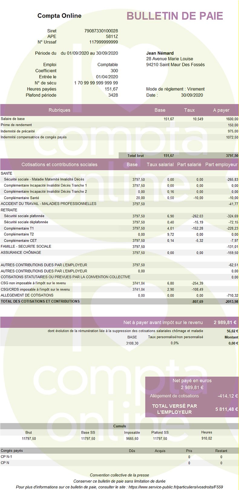 Salaire cdd 1 mois smic