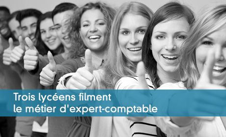 Trois lycéens filment le métier d'expert-comptable