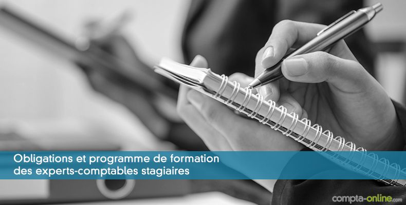 Obligations et programme de formation des EC stagiaires