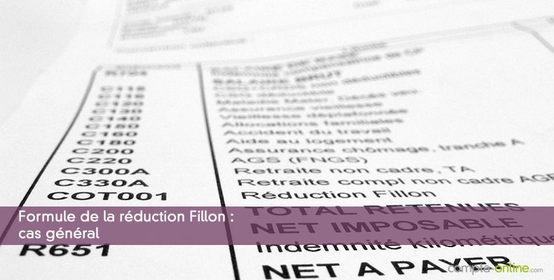 Formule de la réduction Fillon : cas général