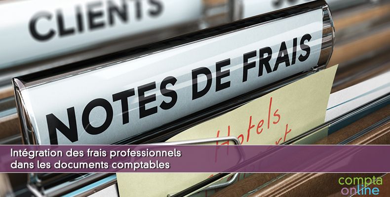 Intégration des frais professionnels dans les documents comptables