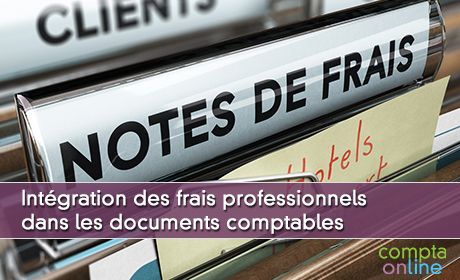 Intgration des frais professionnels dans les documents comptables