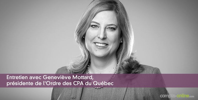 Geneviève Mottard, présidente de l'Ordre des CPA du Québec
