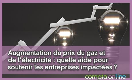 Augmentation du prix du gaz et de l'lectricit : quelle aide pour soutenir les entreprises impactes ?